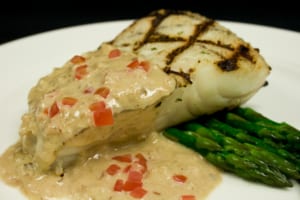 Photo of Grilled Halibut at One of the Best Alaska Fishing Camps