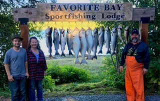 Photo of a Family of Anglers at One of the Premier Alaska Fishing Camps
