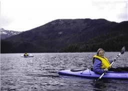 Photo of a Kayaker near Angoon Alaska